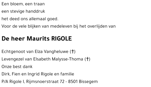 Maurits RIGOLE