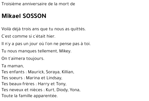Mikael SOSSON