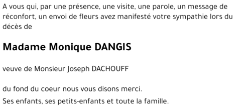 Monique DANGIS