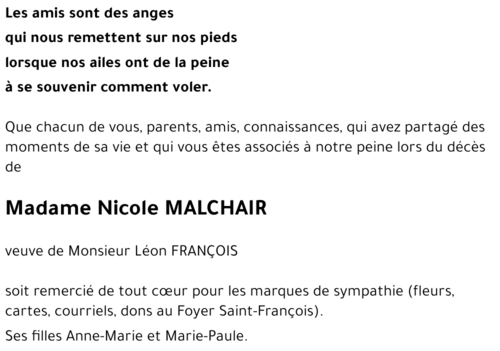 Nicole MALCHAIR
