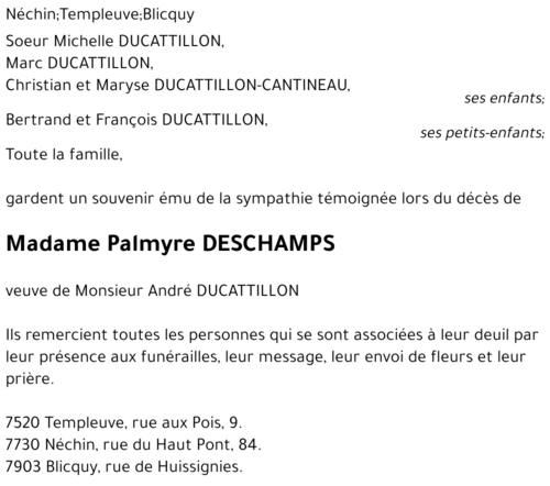 Palmyre DESCHAMP