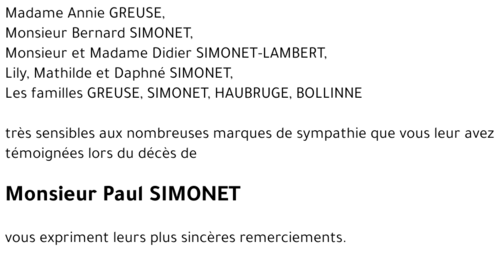 Paul SIMONET
