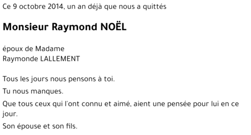 Raymond NOËL