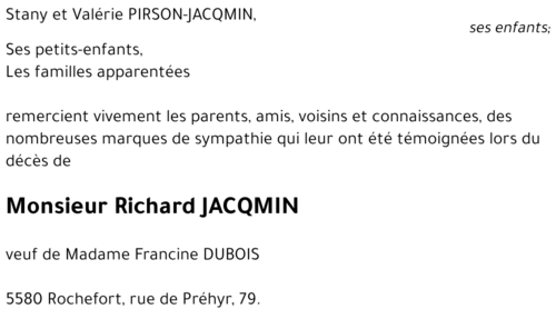 Richard JACQMIN