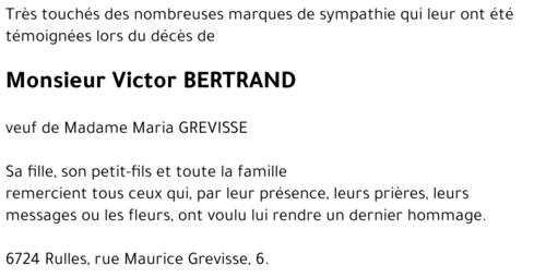 Victor BERTRAND