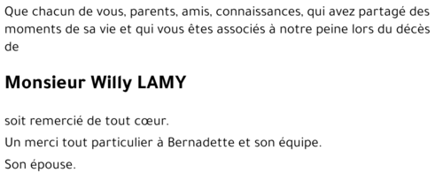 Willy LAMY
