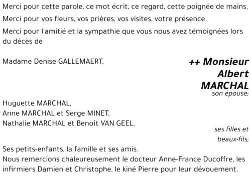 Albert MARCHAL