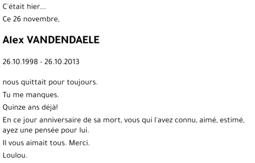 Alex VANDENDAELE