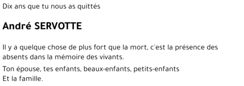 André SERVOTTE