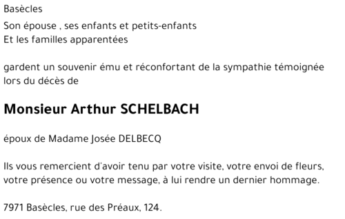 Arthur SCHELBACH