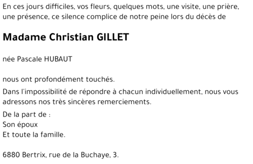 Christian GILLET