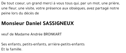 Daniel SASSIGNEUX