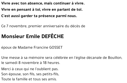 Emile DEFÊCHE