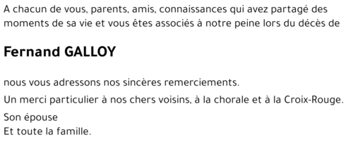 Fernand GALLOY