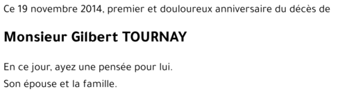 GILBERT TOURNAY