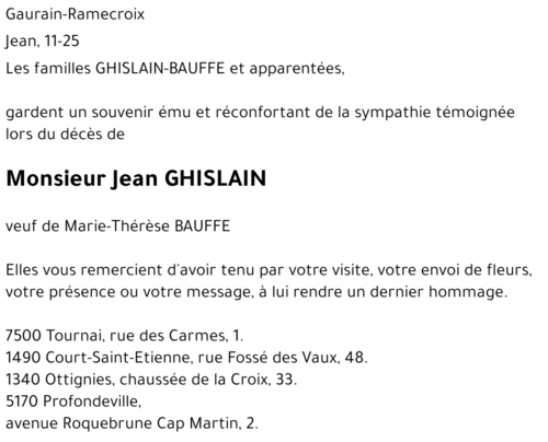 Jean GHISLAIN