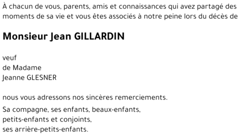 Jean GILLARDIN