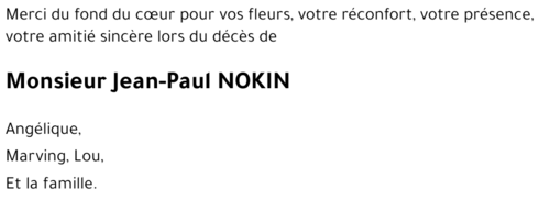 Jean-Paul NOKIN