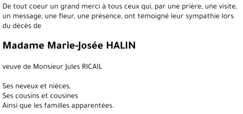 Marie-Josée HALIN