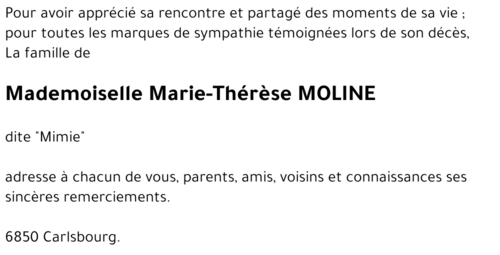 Marie-Thérèse MOLINE