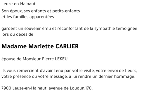 Mariette CARLIER