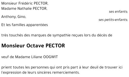 Octave PECTOR