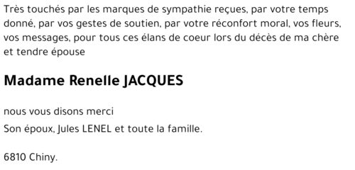 Renelle JACQUES