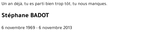Stéphane BADOT