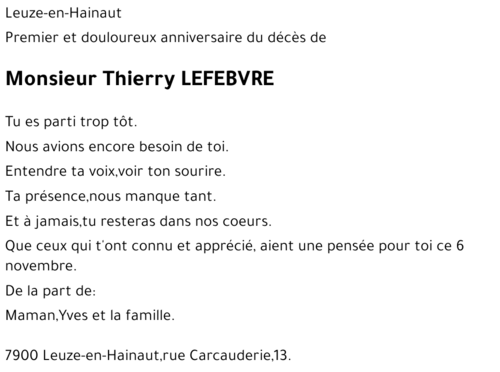 Thierry Lefebvre