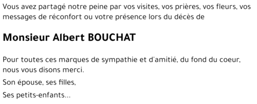 Albert BOUCHAT