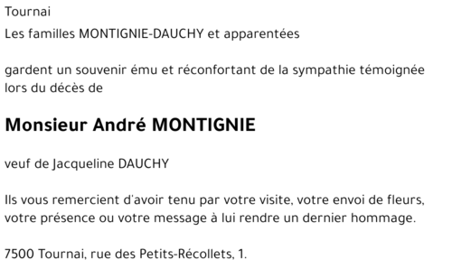 André MONTIGNIE