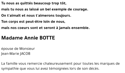 Annie BOTTE