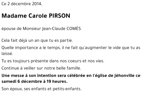 Carole PIRSON