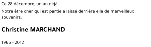 Christine MARCHAND