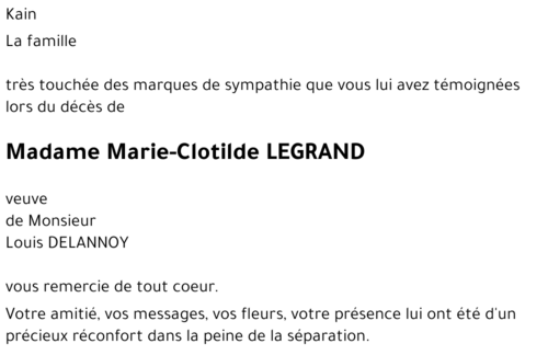 Clotilde LEGRAND