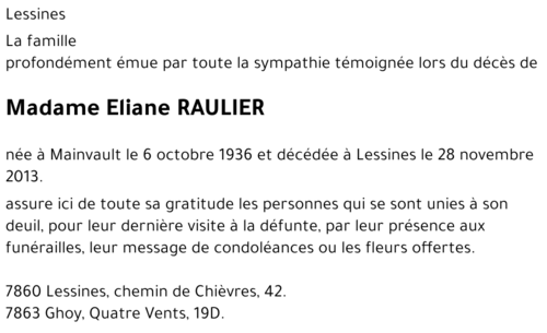 Eliane RAULIER