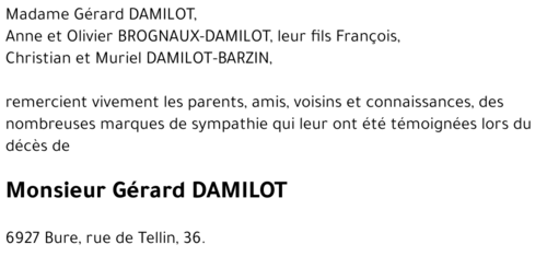 Gérard DAMILOT