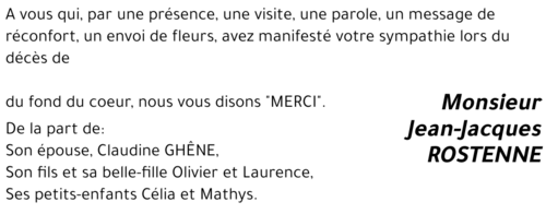 Jean-Jacques ROSTENNE