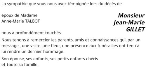 Jean-Marie GILLET