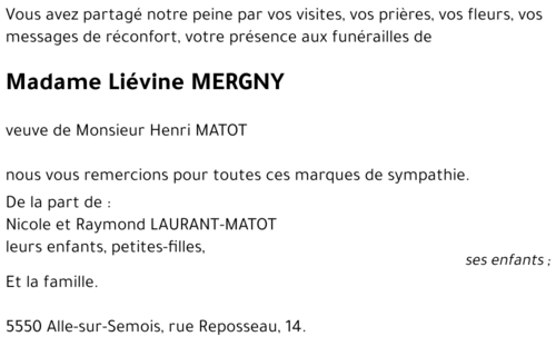 Liévine MERGNY
