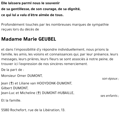 Marie GEUBEL