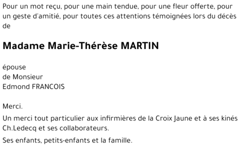 Marie-Thérèse MARTIN