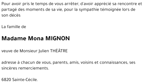 Mona MIGNON