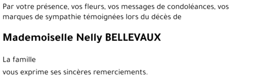 Nelly BELLEVAUX