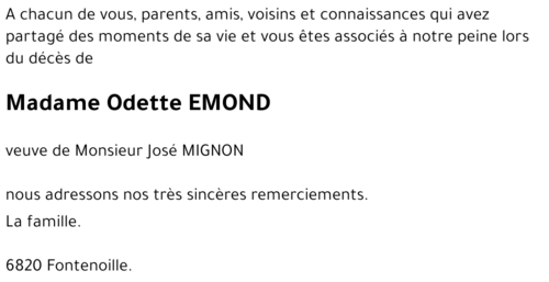 Odette EMOND