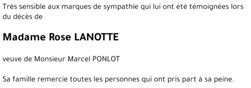 Rose LANOTTE