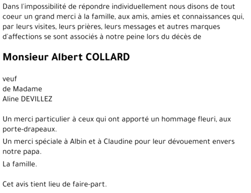 Albert COLLARD