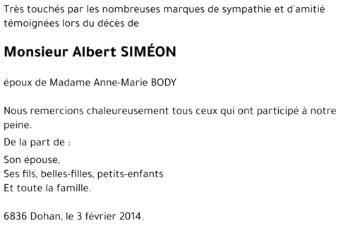 Albert SIMÉON