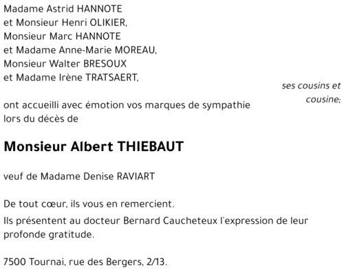 Albert THIEBAUT