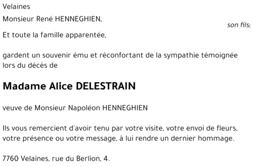 Alice DELESTRAIN